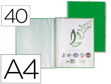 CARPETA 40 FUNDES LIDERPAPEL A4 VERDA | 8423473538191 | LID53819 | Llibreria La Gralla | Llibreria online de Granollers