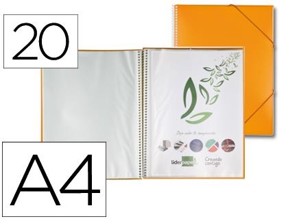 CARPETA 20 FUNDES LIDERPAPEL A4 TARONJA | 8423473538122 | LID53812 | Llibreria La Gralla | Librería online de Granollers