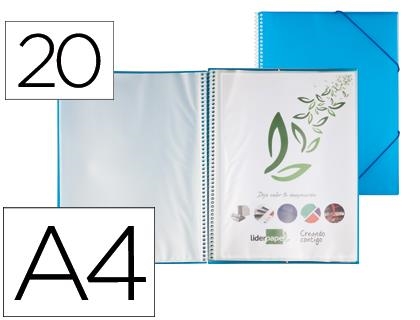 CARPETA 20 FUNDES LIDERPAPEL A4 BLAVA | 8423473538092 | LID53809 | Llibreria La Gralla | Librería online de Granollers