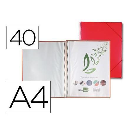 CARPETA 40 FUNDES LIDERPAPEL A4 VERMELLA | 8423473538184 | LID53818 | Llibreria La Gralla | Llibreria online de Granollers