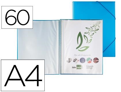 CARPETA 60 FUNDES LIDERPAPEL A4 BLAVA | 8423473544284 | LID54428 | Llibreria La Gralla | Llibreria online de Granollers