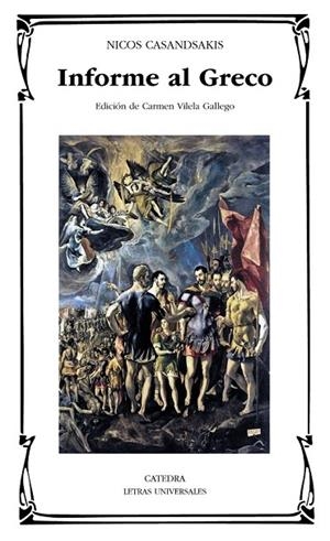 INFORME AL GRECO | 9788437632650 | CASANDSAKIS, NICOS | Llibreria La Gralla | Librería online de Granollers