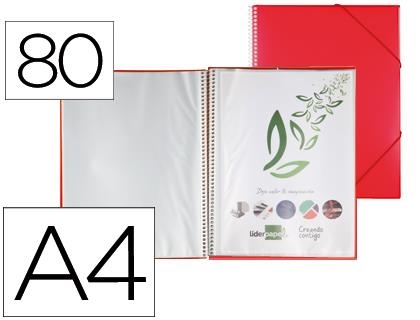 CARPETA 80 FUNDES LIDERPAPEL A4 VERMELLA | 8423473544338 | LID54433 | Llibreria La Gralla | Llibreria online de Granollers