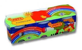 CAIXA PASTA TOVA 3 COLORS JOVI FLUORESCENT 125CC | 8412027003087 | JOV403F | Llibreria La Gralla | Librería online de Granollers