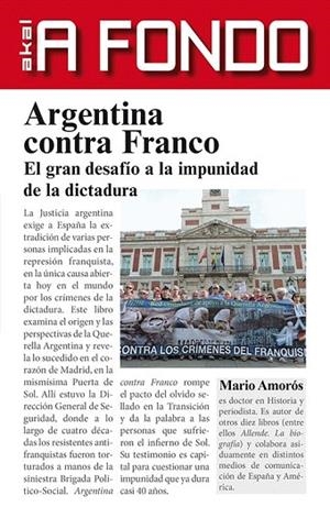 ARGENTINA CONTRA FRANCO | 9788446039785 | AMORÓS QUILES, MARIO | Llibreria La Gralla | Llibreria online de Granollers