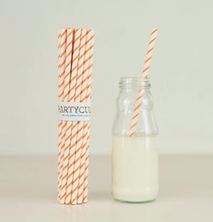 PALLETES DE PAPER COLOR TARONJA RATLLAT PETIT | LG2825 | PARTYCULARS | Llibreria La Gralla | Librería online de Granollers