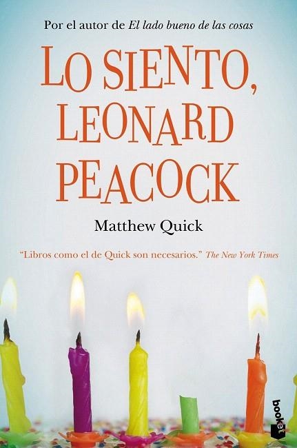LO SIENTO, LEONARD PEACOCK (BOOKET) | 9788467041330 | QUICK, MATTHEW | Llibreria La Gralla | Llibreria online de Granollers