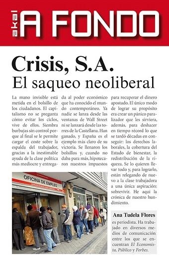 CRISIS S.A.EL SAQUEO NEOLIBERAL | 9788446039945 | TUDELA, ANA | Llibreria La Gralla | Llibreria online de Granollers