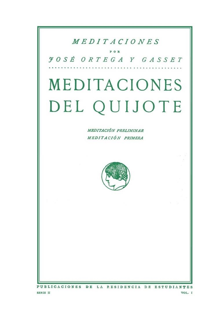 MEDITACIONES DEL QUIJOTE | 9788420689500 | ORTEGA Y GASSET, JOSÉ | Llibreria La Gralla | Librería online de Granollers