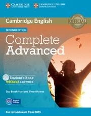 COMPLETE ADVANCED STUDENT'S BOOK WITHOUT ANSWERS WITH CD-ROM 2ND EDITION | 9781107631069 | BROOK-HART, GUY/HAINES, SIMON | Llibreria La Gralla | Llibreria online de Granollers