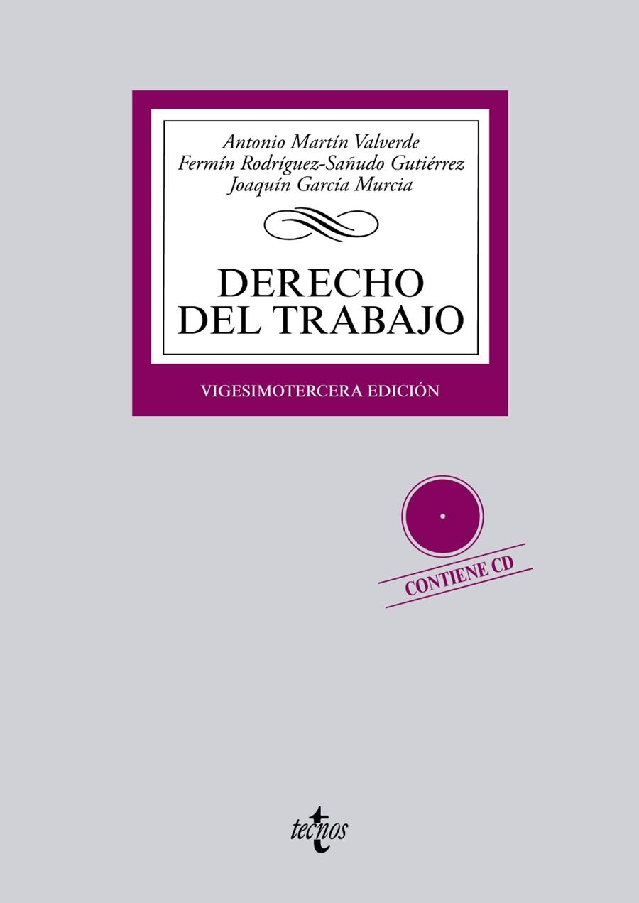 DERECHO DEL TRABAJO (23ª ED.) | 9788430963157 | MARTÍN VALVERDE, ANTONIO/RODRÍGUEZ-SAÑUDO GUTIÉRREZ, FERMÍN/GARCÍA MURCIA, JOAQUÍN | Llibreria La Gralla | Llibreria online de Granollers