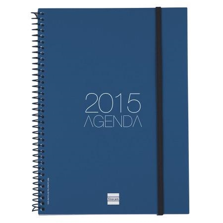 ***AGENDA 2016 FINOCAM OPAQUE A4 DP ESPIRAL NEGRA/BLAVA/BURDEUS | 8422952107620 | FIN742956015 | Llibreria La Gralla | Llibreria online de Granollers