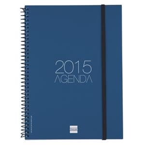 ***AGENDA 2016 FINOCAM OPAQUE A4 DP ESPIRAL NEGRA/BLAVA/BURDEUS | 8422952107620 | FIN742956015 | Llibreria La Gralla | Llibreria online de Granollers