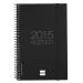 ***AGENDA 2015 FINOCAM ESPIRAL A5 SV VERTICAL NEGRA/BLAVA/BURDEUS | 8422952107828 | FIN742816015 | Llibreria La Gralla | Llibreria online de Granollers