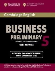 CAMBRIDGE ENGLISH BUSINESS (BEC) 5 PRELIMINARY STUDENT'S BOOK WITH ANSWERS | 9781107631953 | Llibreria La Gralla | Librería online de Granollers