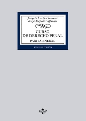 CURSO DE DERECHO PENAL. PARTE GENERAL | 9788430962891 | CUELLO CONTRERAS, JOAQUÍN/MAPELLI CAFFARENA, BORJA | Llibreria La Gralla | Llibreria online de Granollers