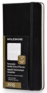 AGENDA 2015  MOLESKINE NEGRA 8X15CM SV PANORAMICA | 9788867323036 | Llibreria La Gralla | Librería online de Granollers