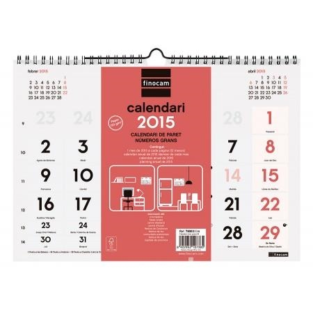 ***CALENDARI 2015 FINOCAM NUMEROS GRANS MITJA | 8422952107385 | FIN780030015 | Llibreria La Gralla | Llibreria online de Granollers