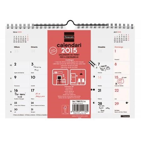 ***CALENDARI 2016 FINOCAM ESCRIURE PETIT  | 8422952111382 | FIN780170015 | Llibreria La Gralla | Llibreria online de Granollers