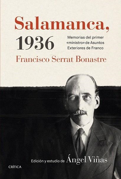 SALAMANCA, 1936. FRANCISCO SERRAT BONASTRE | 9788498927276 | VIÑAS, ANGEL | Llibreria La Gralla | Llibreria online de Granollers