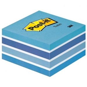 BLOC NOTES POSTIT 76X76 MULTICOLORS BLAU | 4001895872792 | Llibreria La Gralla | Librería online de Granollers