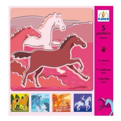 5 PATRONES ESTARCIDOS. CABALLOS | 3070900088184 | DJECO | Llibreria La Gralla | Llibreria online de Granollers