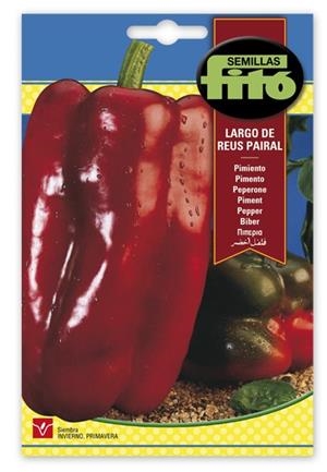 PIMIENTO LARGO DE REUS. SOBRE DE SEMILLAS FITÓ | 8410579902575 | SEMILLAS FITÓ | Llibreria La Gralla | Llibreria online de Granollers