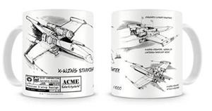 TAZA CERAMICA BLANCA STAR WARS X-WING | 8436546893370 | Llibreria La Gralla | Librería online de Granollers