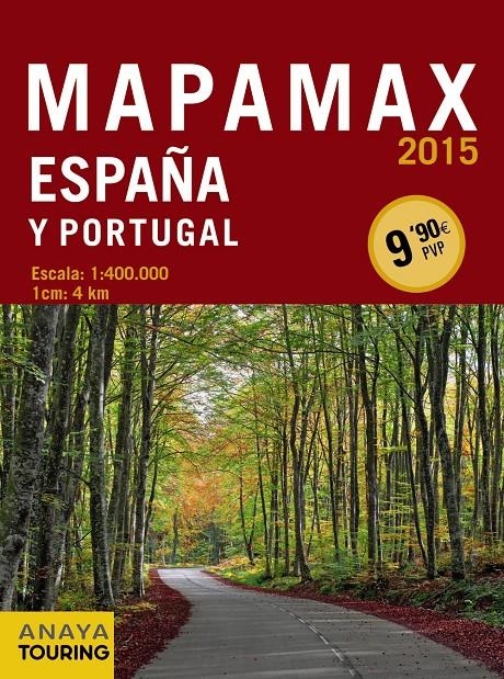 MAPAMAX ESPAÑA Y PORTUGAL 2015 | 9788499356488 | ANAYA TOURING | Llibreria La Gralla | Llibreria online de Granollers