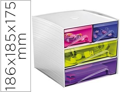 ARXIVADOR 4 CALAIXOS SOBRETAULA COLORS | 3462159005881 | LID75942 | Llibreria La Gralla | Llibreria online de Granollers