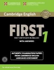 CAMBRIDGE ENGLISH FIRST 1 FOR REVISED EXAM FROM 2015 STUDENT S BOOK PACK (STUDENT S BOOK WITH ANSWERS AND AUDIO CDS (2))  | 9781107663312 | Llibreria La Gralla | Librería online de Granollers