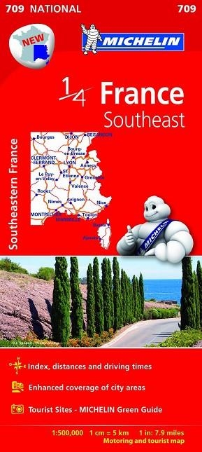 FRANCE SOUTHEAST MAPA NATIONAL MICHELIN 709 | 9782067200739 | VV.AA | Llibreria La Gralla | Llibreria online de Granollers