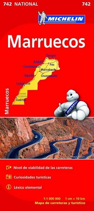 MARRUECOS MAPA NACIONAL MICHELIN 742 (2015) | 9782067202870 | VARIOS AUTORES | Llibreria La Gralla | Llibreria online de Granollers