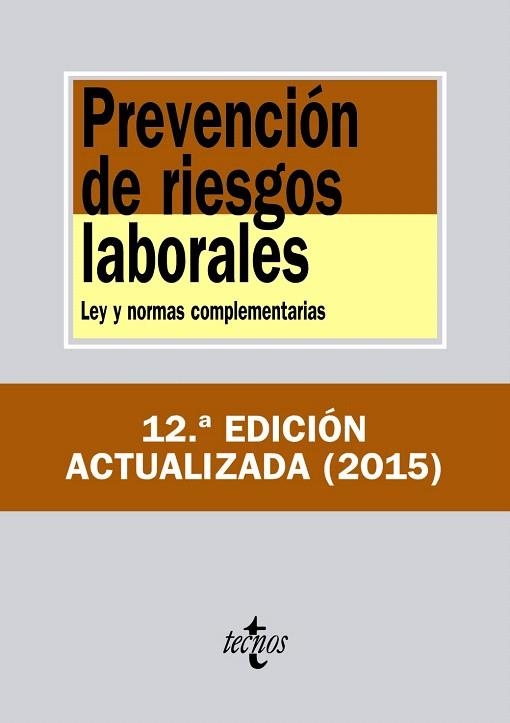 PREVENCION DE RIESGOS LABORALES | 9788430955732 | EDITORIAL TECNOS | Llibreria La Gralla | Librería online de Granollers