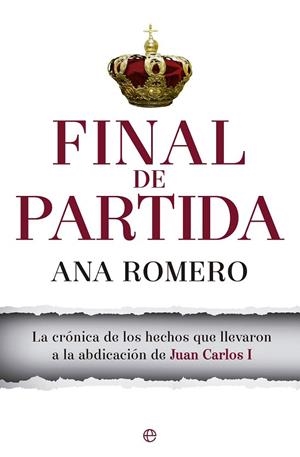 FINAL DE PARTIDA | 9788490603031 | ROMERO, ANA | Llibreria La Gralla | Llibreria online de Granollers