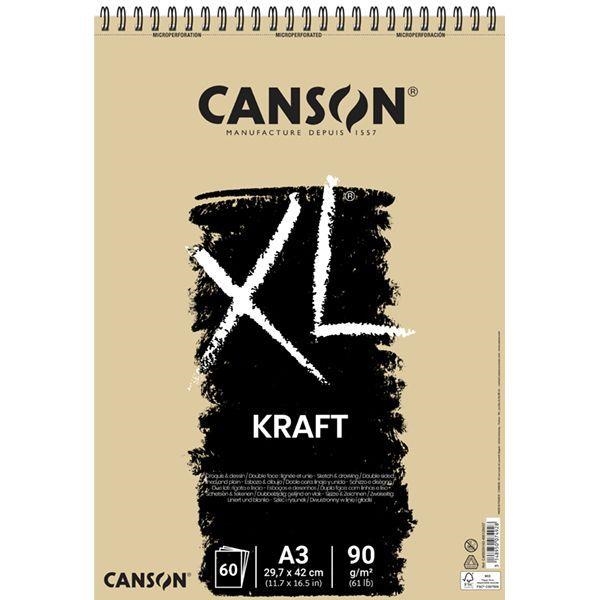 BLOC CANSON PAPER KRAFT A3 60 FULLES 90GRM | 3148950074928 | CNS400039142 | Llibreria La Gralla | Llibreria online de Granollers
