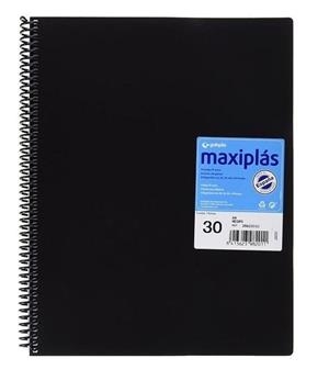 CARPETA 30 FUNDES MAXIPLAS NEGRA | 8413623982011 | 39823010 | Llibreria La Gralla | Llibreria online de Granollers