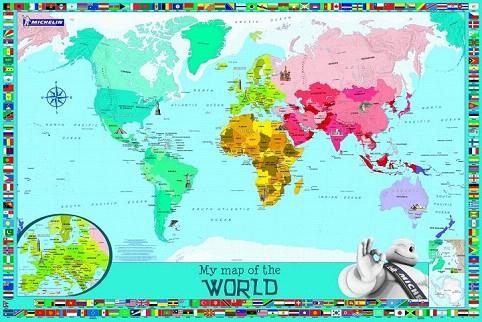 MY MAP OF THE WORLD. MICHELIN CHILDREND'S MAP | 9782067194014 | VARIOS AUTORES | Llibreria La Gralla | Llibreria online de Granollers