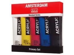 SET ACRILICS AMSTERDAM 5 PRIMARIS 120 ML | 8712079300555 | 17790905 | Llibreria La Gralla | Llibreria online de Granollers