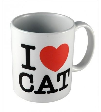 TASSA CERAMICA I LOVE CAT | LG1735 | PRODUCTES DE LA TERRA | Llibreria La Gralla | Llibreria online de Granollers