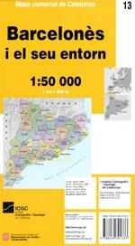 BARCELONÈS I EL SEU ENTORN. MAPA COMARCAL DE CATALUNYA | 9788439391333 | VV.AA | Llibreria La Gralla | Librería online de Granollers