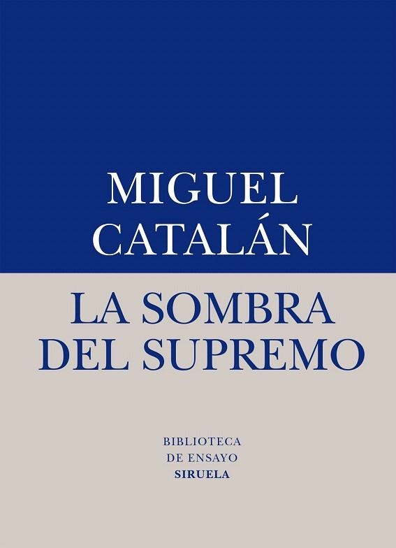 SOMBRA DEL SUPREMO, LA | 9788416396238 | CATALÁN, MIGUEL | Llibreria La Gralla | Librería online de Granollers