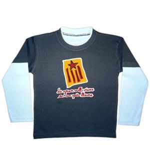 DE GRAN VULL VIURE EN UN PAÍS LLIURE BICOLOR MÀNIGA LLARGA TALLA 3/6 MESOS | LG1882 | PRODUCTES DE LA TERRA | Llibreria La Gralla | Librería online de Granollers