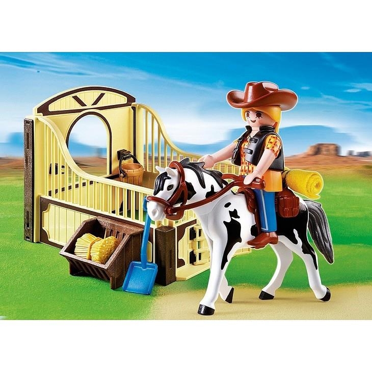 CAVALL DE MARRADA AMB ESTABLE PLAYMOBIL COUNTRY | 4008789055163 | PLAYMOBIL | Llibreria La Gralla | Librería online de Granollers