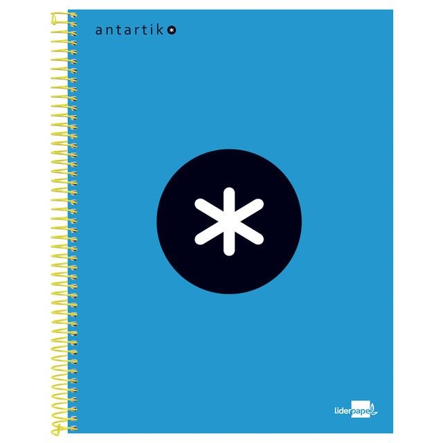LLIBRETA A4 ANTARTIK ESPIRAL QUADRICULA 5X5 BLAU | 8423473745827 | 74582 | Llibreria La Gralla | Librería online de Granollers