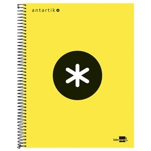 LLIBRETA ANTARTIK ESPIRAL A4 QUADRICULA MICROPERFORAT CARTRO GROC | 8423473745889 | Llibreria La Gralla | Librería online de Granollers