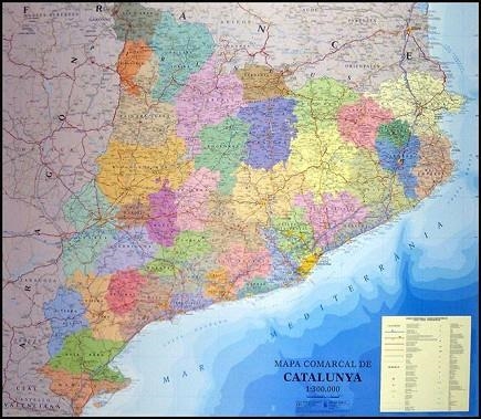 CATALUNYA COMARQUES. MAPA MURAL | 9788415347743 | NIN CATALÀ, JOSEP | Llibreria La Gralla | Librería online de Granollers