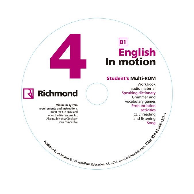 EXPORT - IN MOTION 4 WORKBOOK PACK (WB+MULTIROM) | 9788466815154 | HOLLEY, GILLIAN MARY/CAMPBELL, ROBERT WYNDHAM/METCALF, ROBERT STEPHEN | Llibreria La Gralla | Llibreria online de Granollers