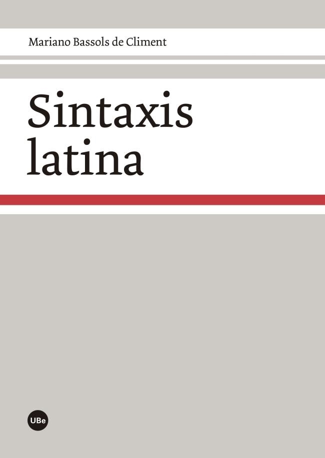 SINTAXIS LATINA | 9788447538935 | BASSOLS DE CLIMENT, MARIANO | Llibreria La Gralla | Llibreria online de Granollers