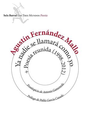 YA NADIE SE LLAMARÁ COMO YO + POESÍA REUNIDA (1998-2012) | 9788432225086 | FERNÁNDEZ MALLO, AGUSTÍN  | Llibreria La Gralla | Llibreria online de Granollers